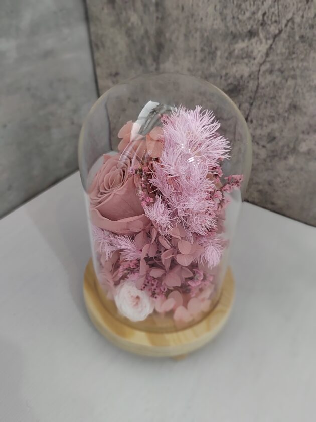RS0024 Preserve Flower in Jar Rosie (Dusty Pink) - Image 3