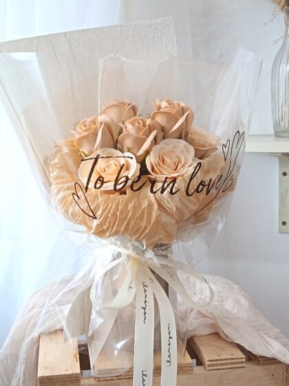 RS0014 Love You Valentine (Soap Flower Bouquet)